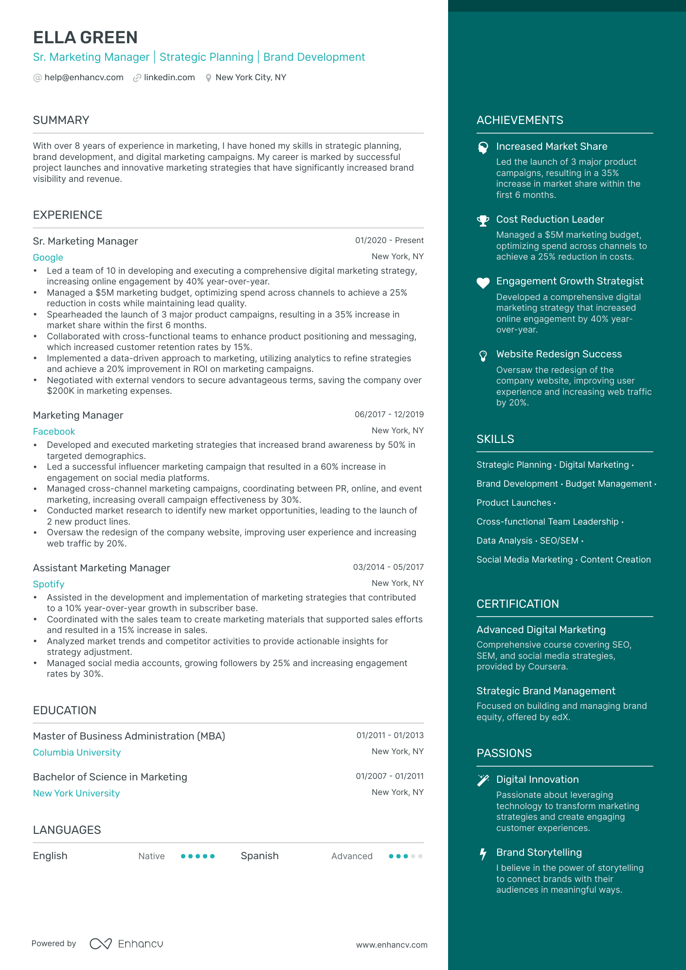 25 Marketing Manager Resume Examples Guide For 2026
