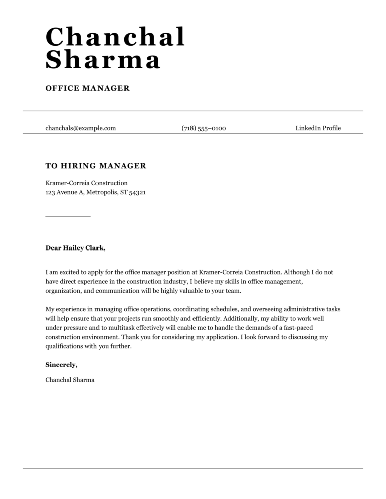 30 Free Cover Letter Templates For Microsoft Word Rezi Blog