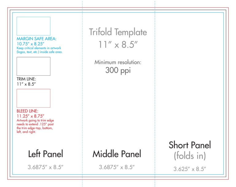 8 5 X 11 Brochure Templates Print 8 5 X 11 Trifold Templates Free U S Press