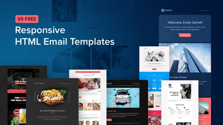 99 Free Responsive HTML Email Templates To Grab In 2022