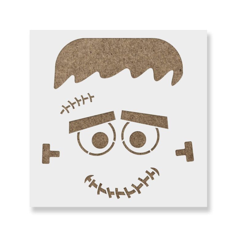 Amazon Cute Frankenstein Stencil Perfect For Carving Pumpkins And Spooky Art Spooky Stencils Halloween Craft Cool Stencils