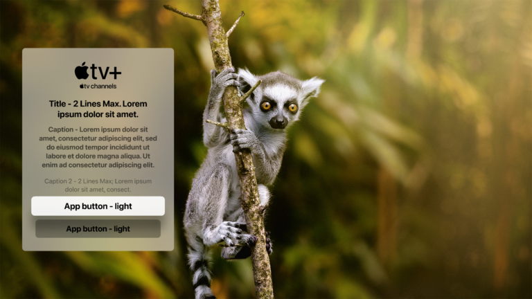 Apple TvOS UI Figma