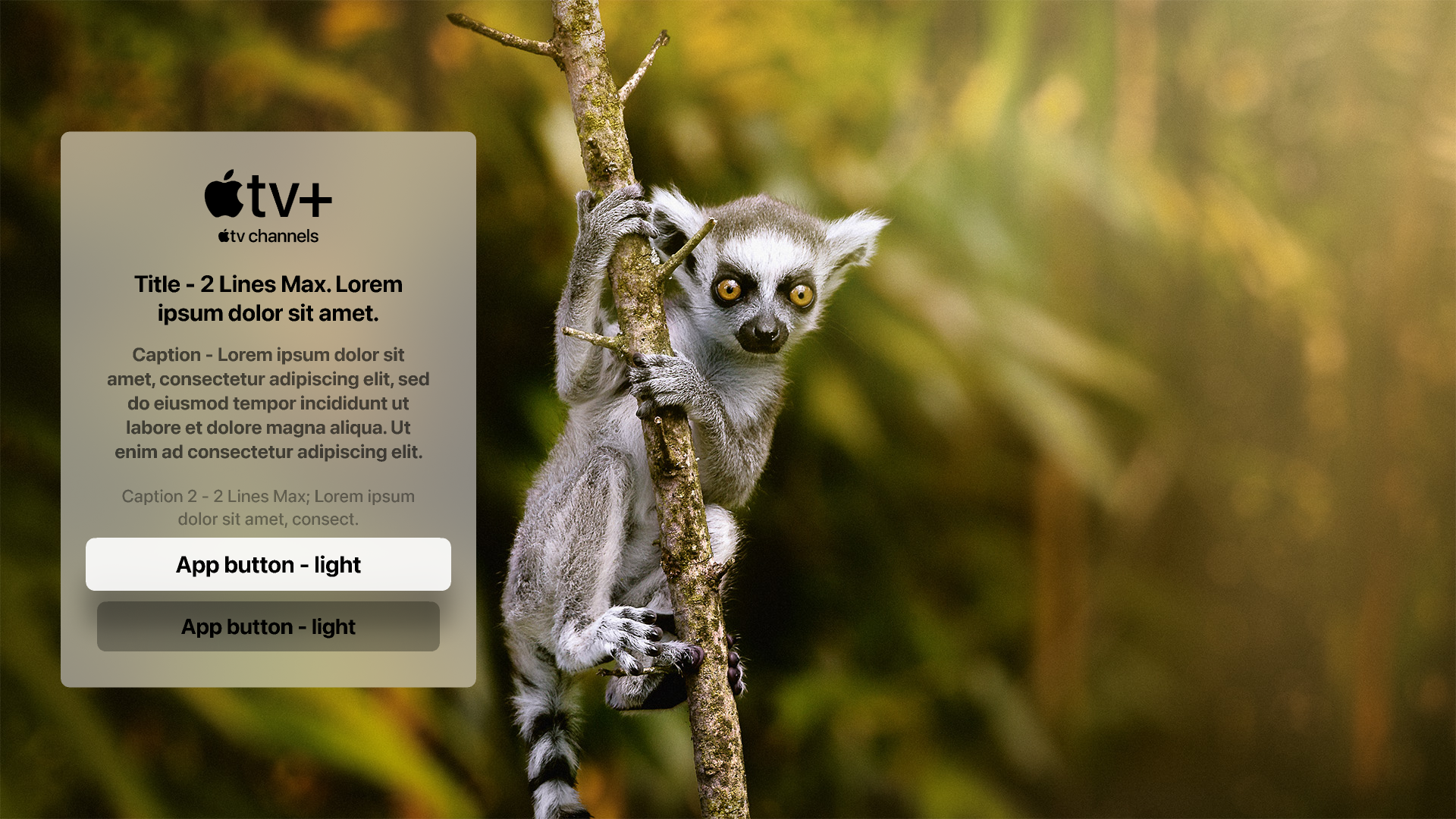 Apple TvOS UI Figma