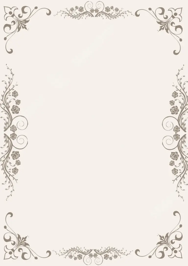 Background Blank Wedding Invitation Page Border And Printable Background In Word Slidesdocs
