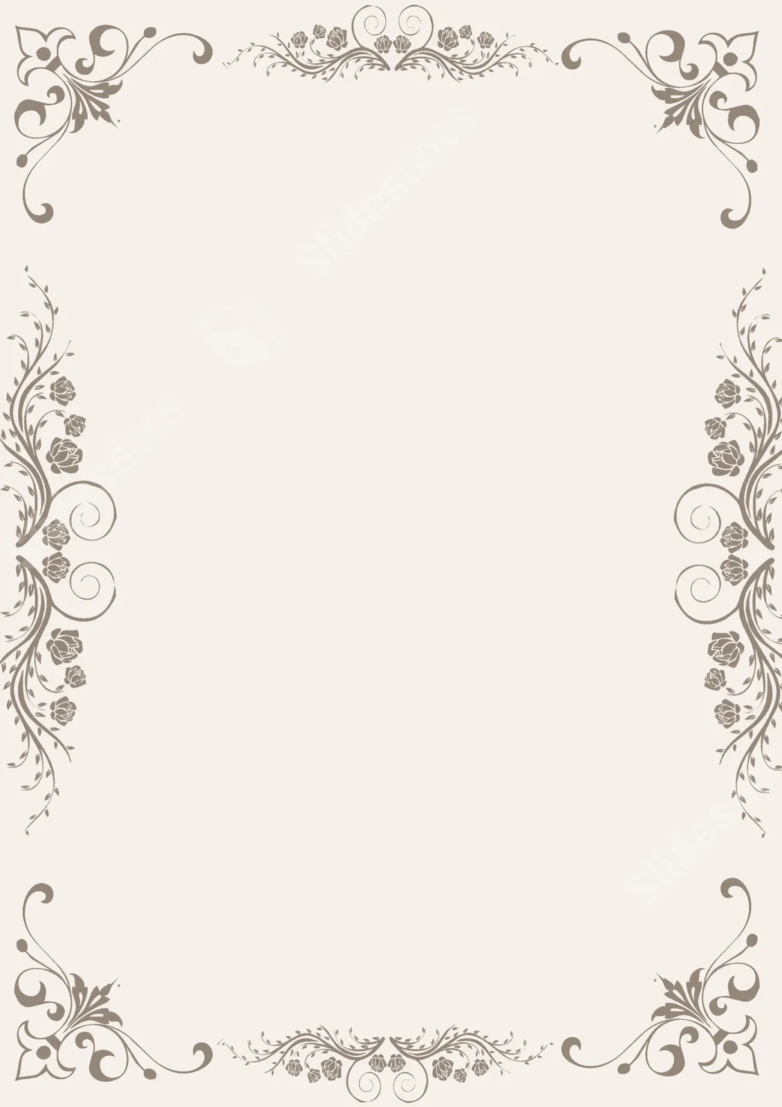Background Blank Wedding Invitation Page Border And Printable Background In Word Slidesdocs