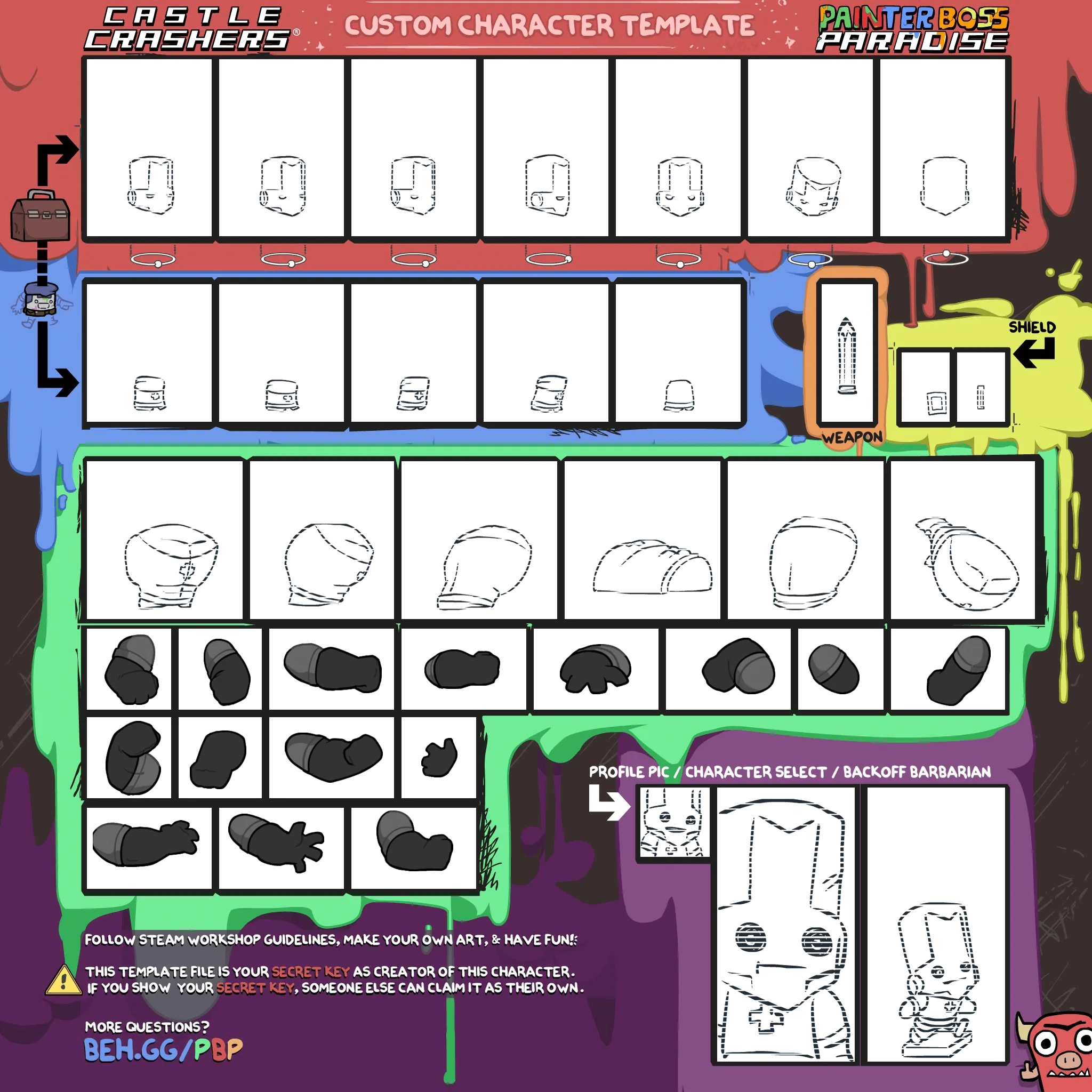 Behemoths Official Custom Character Template R castlecrashers