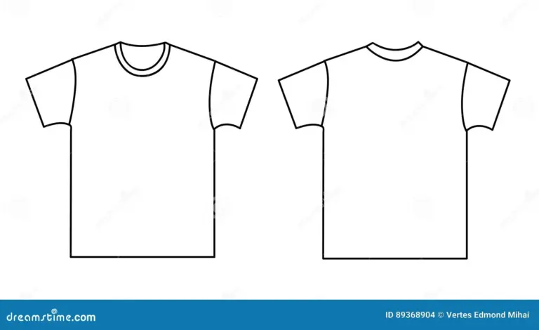 Blank T shirt Template Stock Vector Illustration Of Abstract 89368904