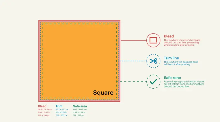 Business Card Dimensions Size Specs VistaPrint US