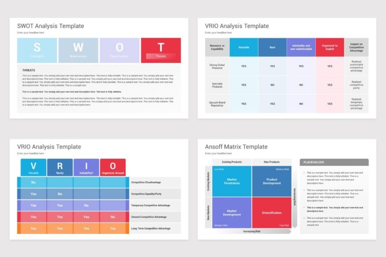 Business Case Study PowerPoint Template Nulivo Market