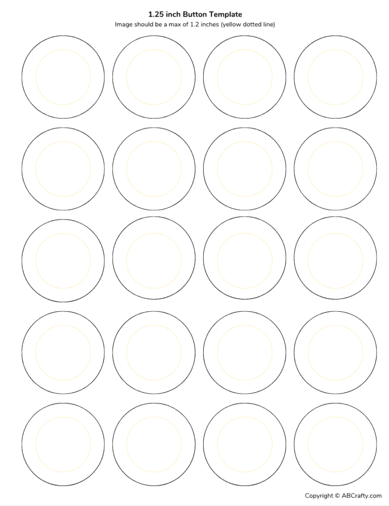 Button Template In 4 Sizes Free Download AB Crafty