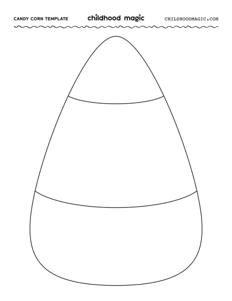 Candy Corn Template Free Printable Childhood Magic