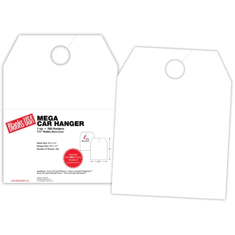 Car Hang Tag DHMC Blanks USA