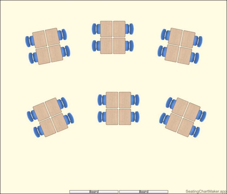Classroom Seating Chart Templates Editable 