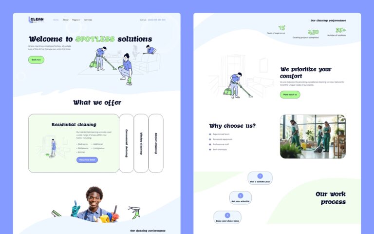 Cleaning Service Website Template