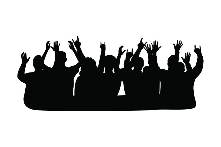 Concert Crowd SVG Cut File By Creative Fabrica Crafts Creative Fabrica
