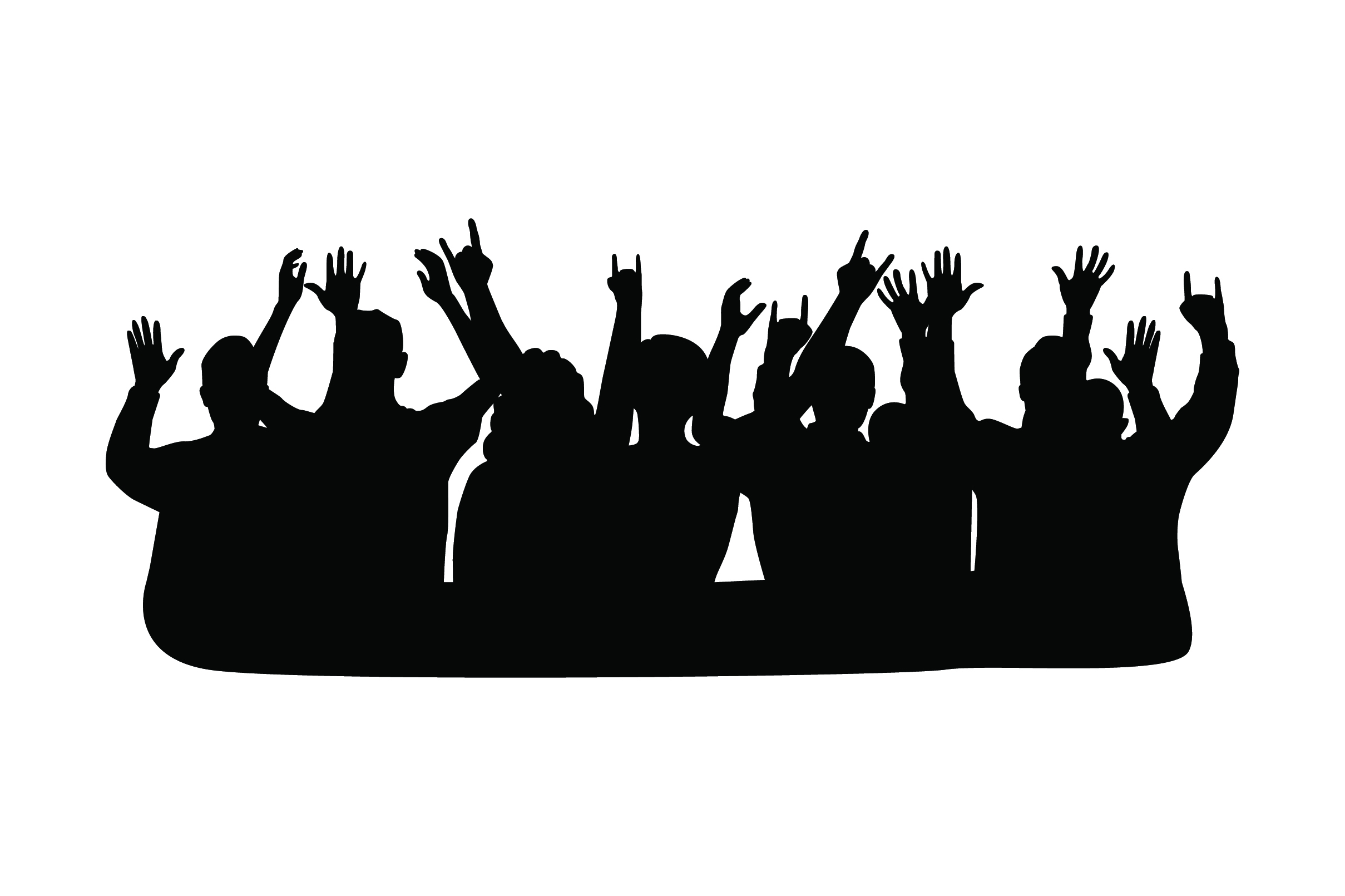 Concert Crowd SVG Cut File By Creative Fabrica Crafts Creative Fabrica