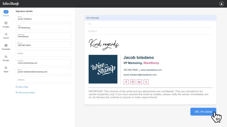Create And Generate Outlook Signature Templates Examples Tips