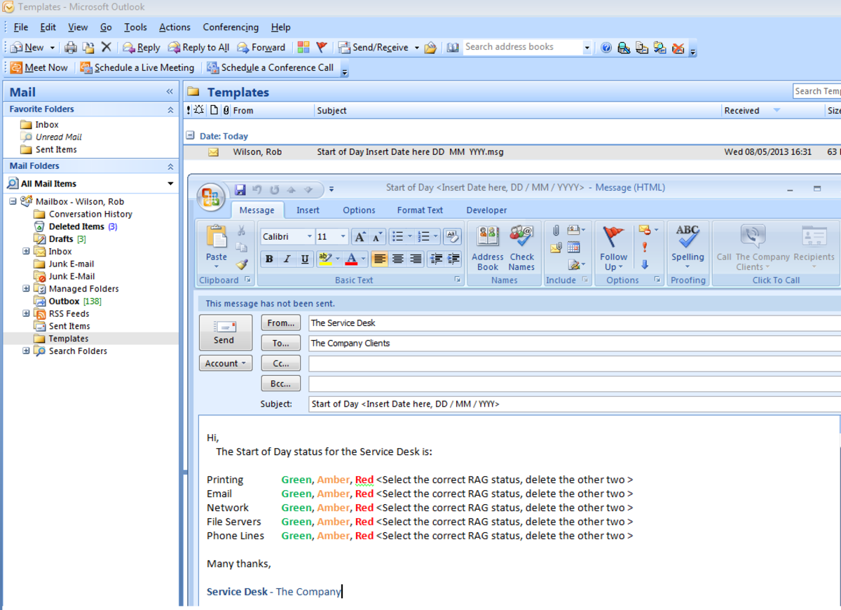 Creating And Using Templates In Outlook 2007 And Outlook 2010 To Save Time HubPages