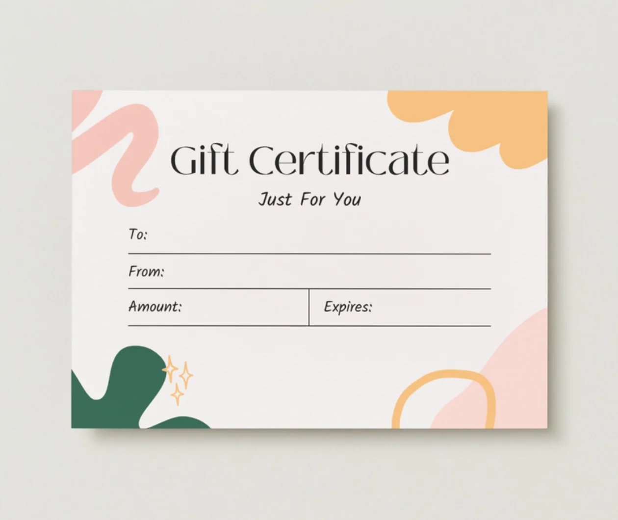 Custom Gift Certificates Printable Gift Cards Canva