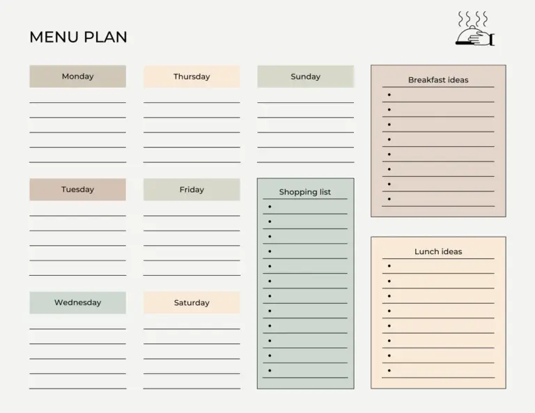 Customize 272 Weekly Menu Templates Online Canva