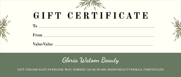 Design Gift Certificate Template Mediamodifier