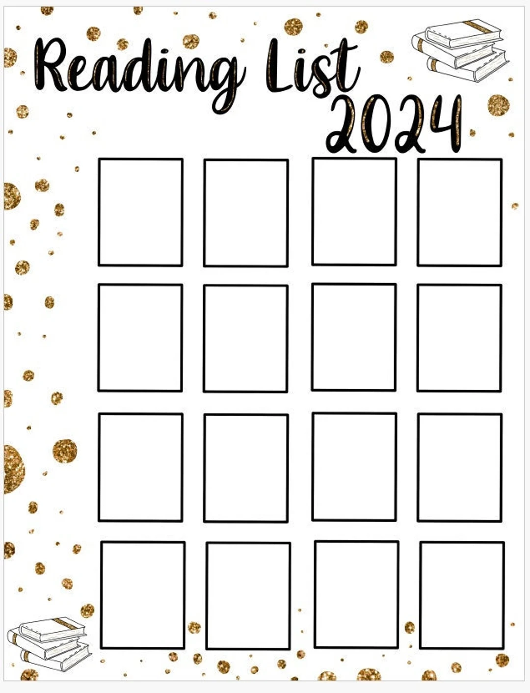 Digital Reading List Template PDF 2024 Book List Books To Read reading Tracker books I ve Read book Log Etsy