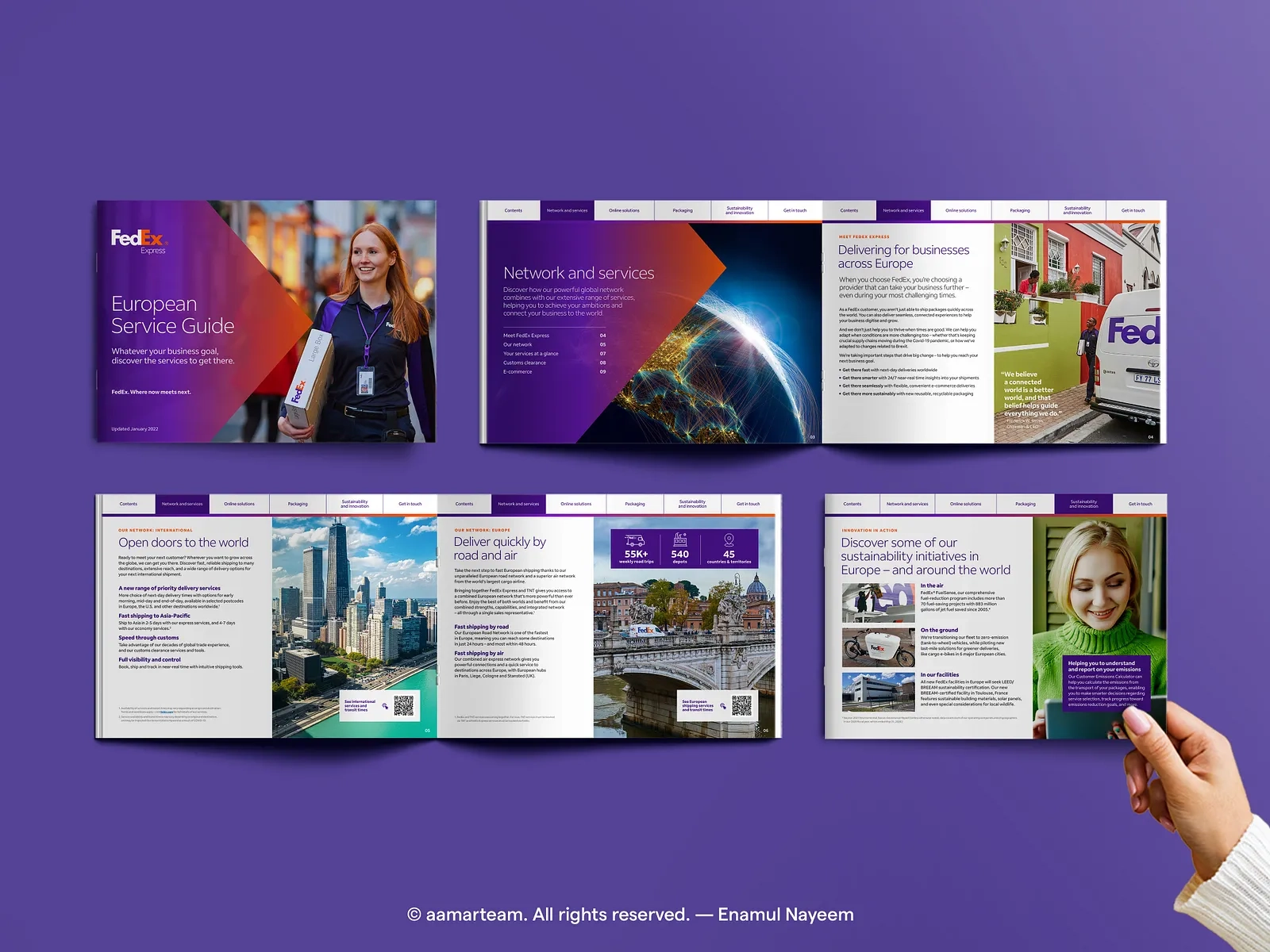 FedEx Brochure Design By Enamul Nayeem On Dribbble