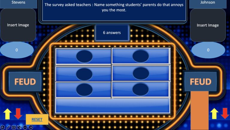FEUD Quiz Game With Score Counter Across All Slides And Bonus Round Template for Powerpoint Only Etsy Hong Kong
