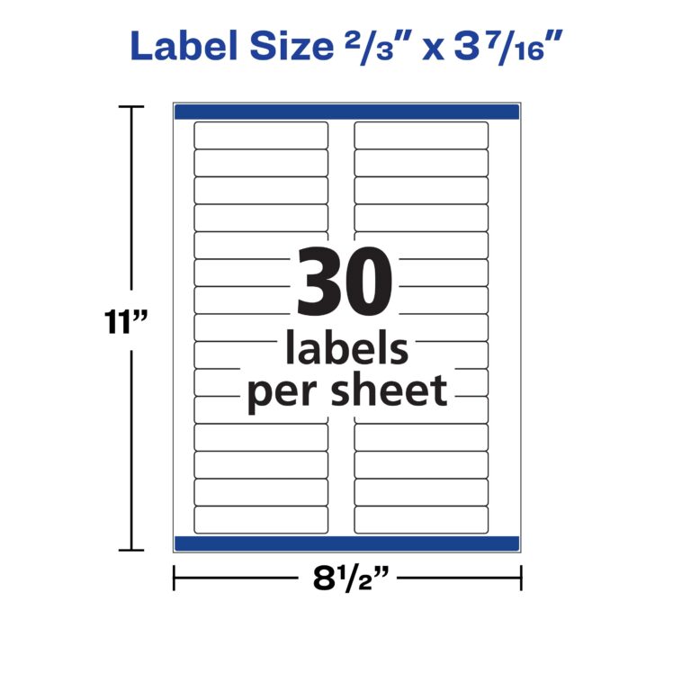 File Folder Labels 2 3 X 3 7 16 White 28593 Avery
