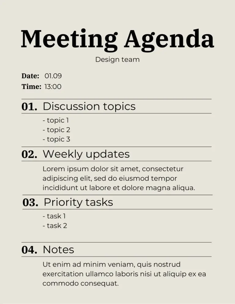 Free And Customizable Agenda Templates Canva