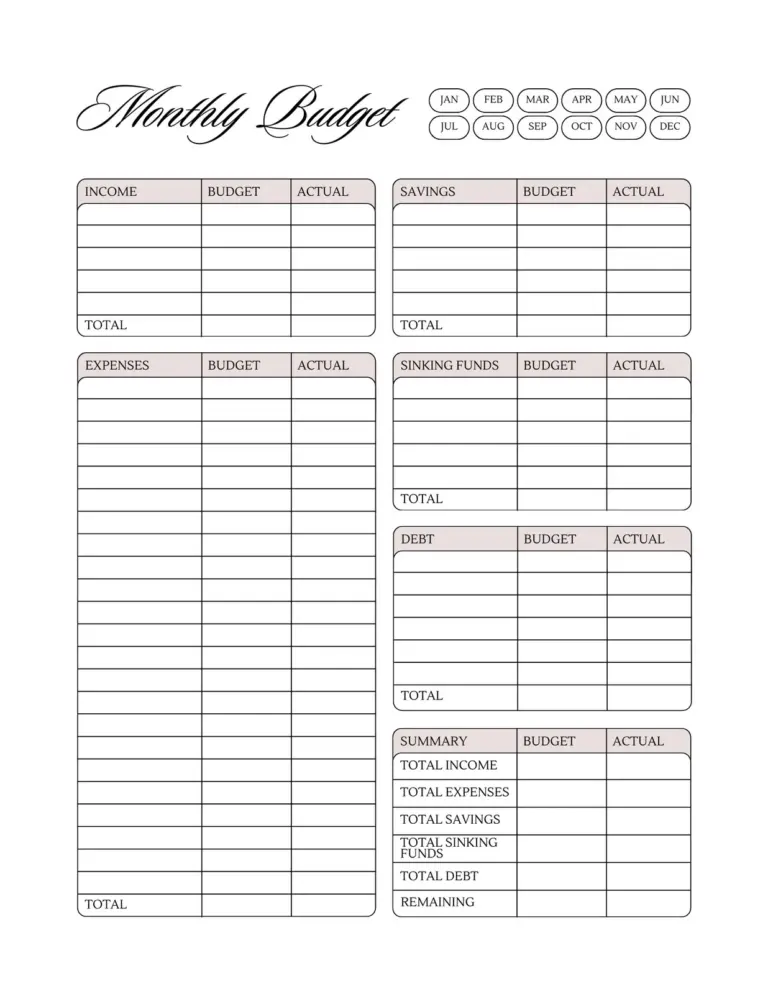 Free And Customizable Budget Templates Canva