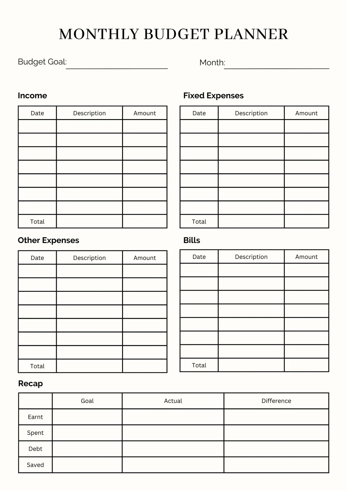 Free And Customizable Budget Templates Canva