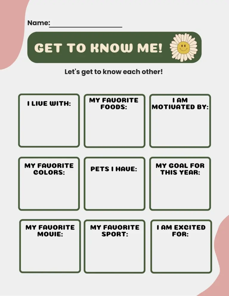 Free And Customizable Get To Know Me Templates Canva