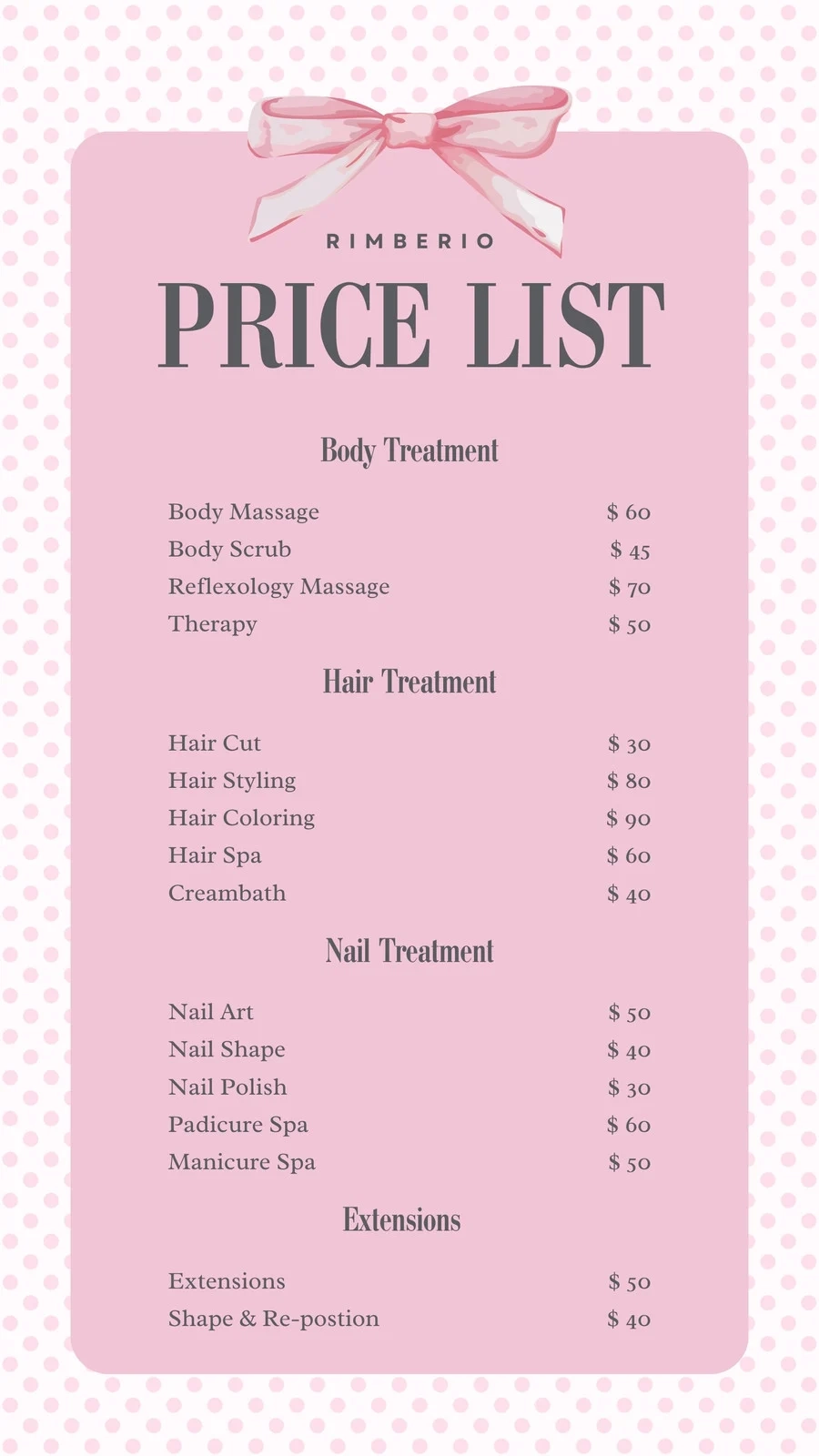 Free And Customizable Price List Templates Canva