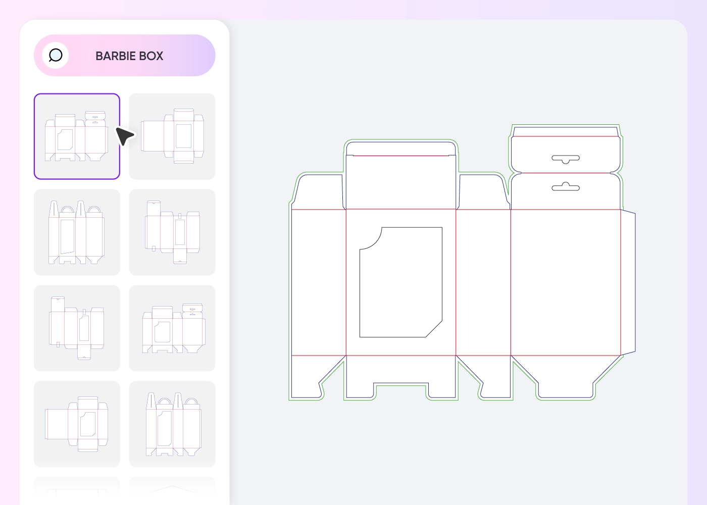 Free Barbie Box Template Maker