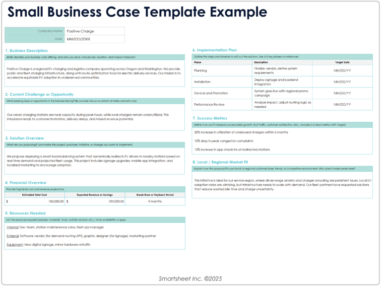 Free Business Case Templates