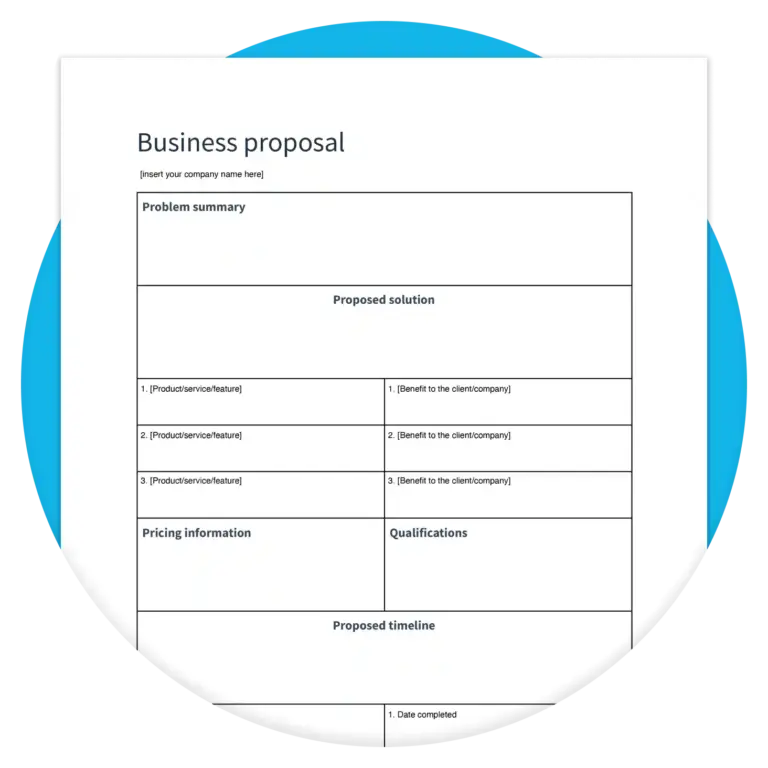 Free Business Proposal Template Xero US