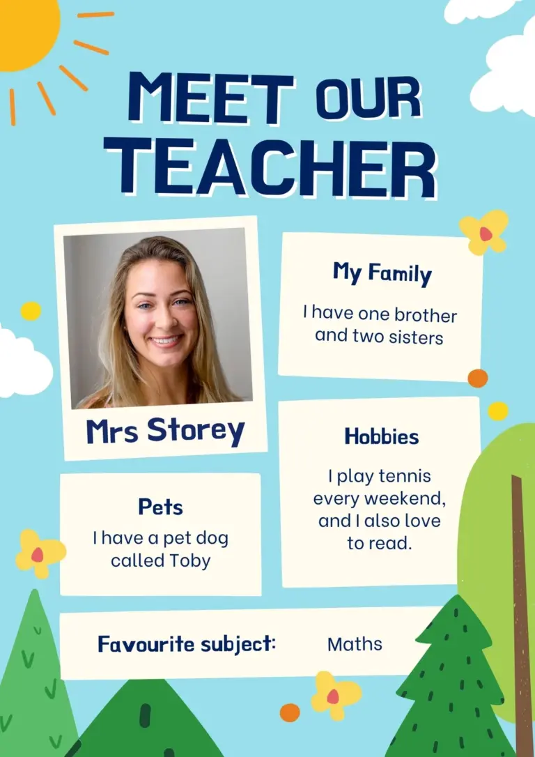 Free Custom Printable Meet The Student teacher Templates Canva