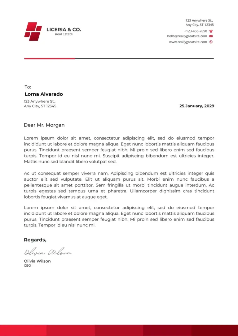 Free Customizable Company Letterhead Templates Canva