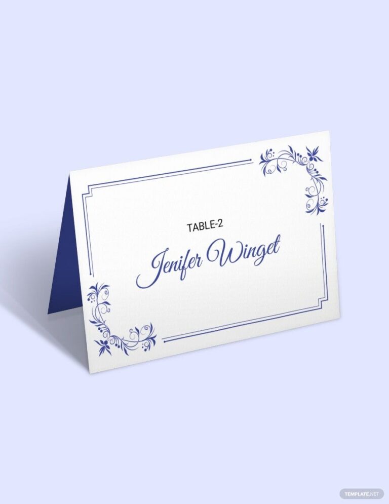 Free Editable Place Card Templates In Word To Download