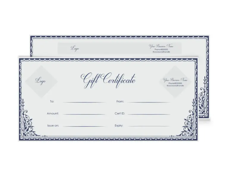 Free Gift Certificate Templates Customize And Print 