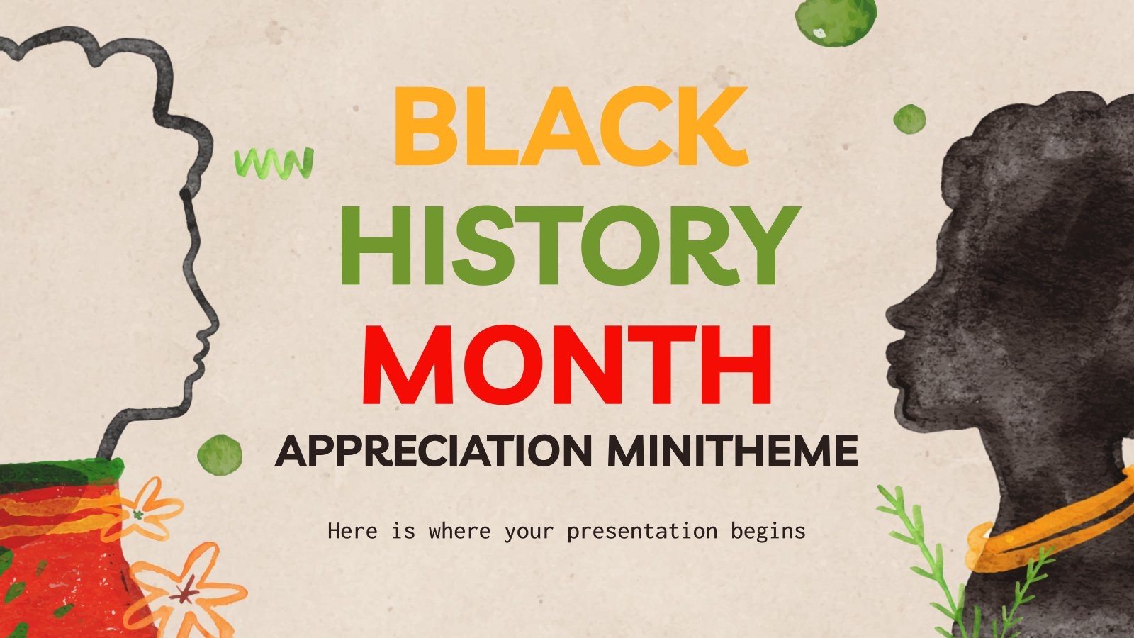 Free Google Slides PPT Template For Black History Month