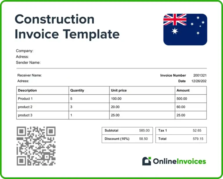 Free Invoice Templates Australia Online Invoices