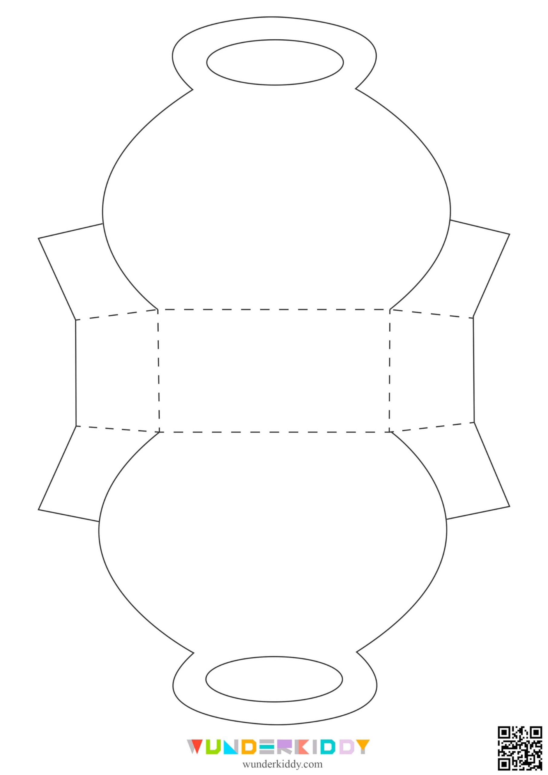 Free Printable Flower Pot Paper Craft Template For Children