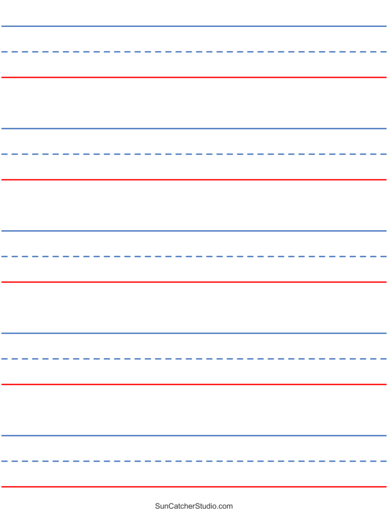 Free Printable Lined Paper Handwriting Notebook Templates Free Printables Lettering SVG Files Tools Apps