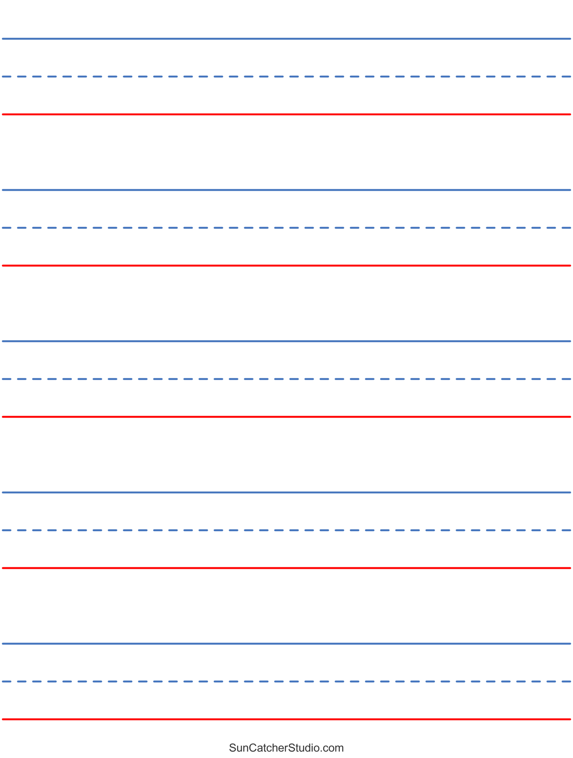 Free Printable Lined Paper Handwriting Notebook Templates Free Printables Lettering SVG Files Tools Apps
