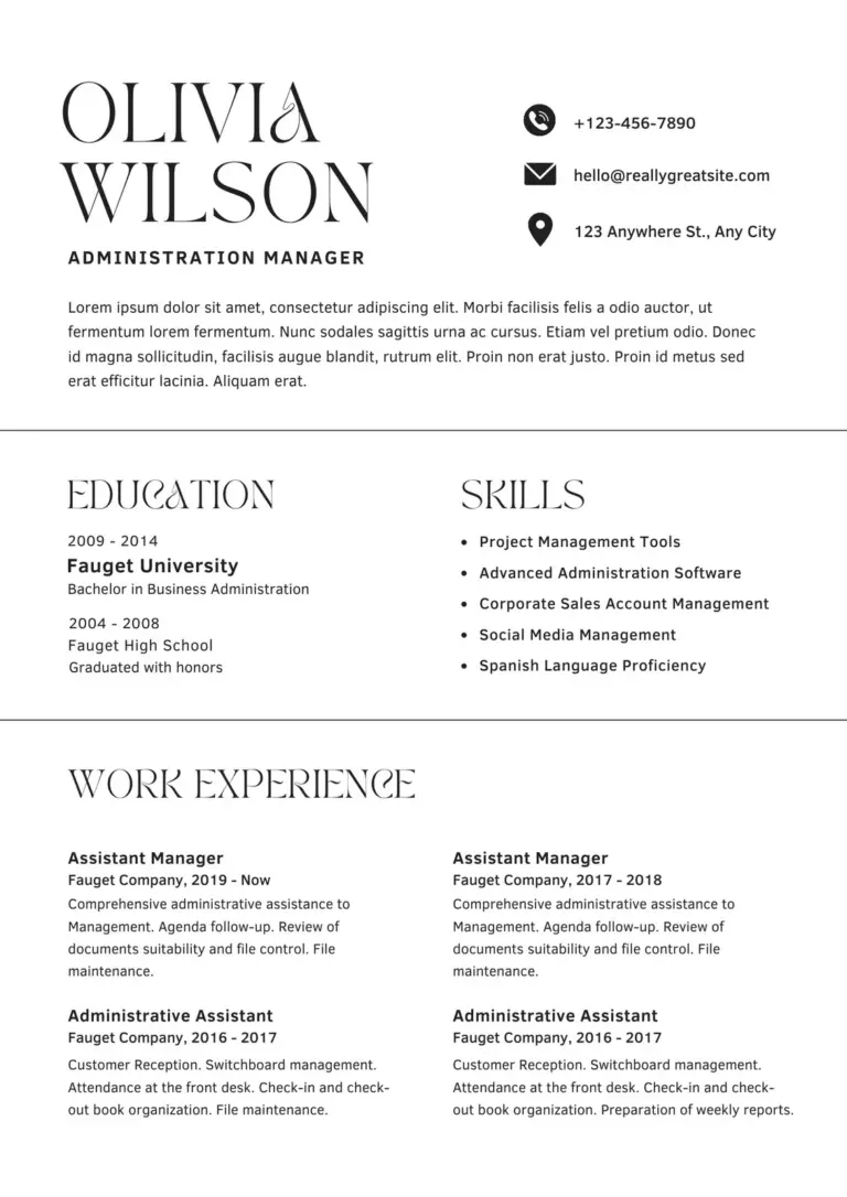 Free Printable Resume Templates You Can Customize Canva