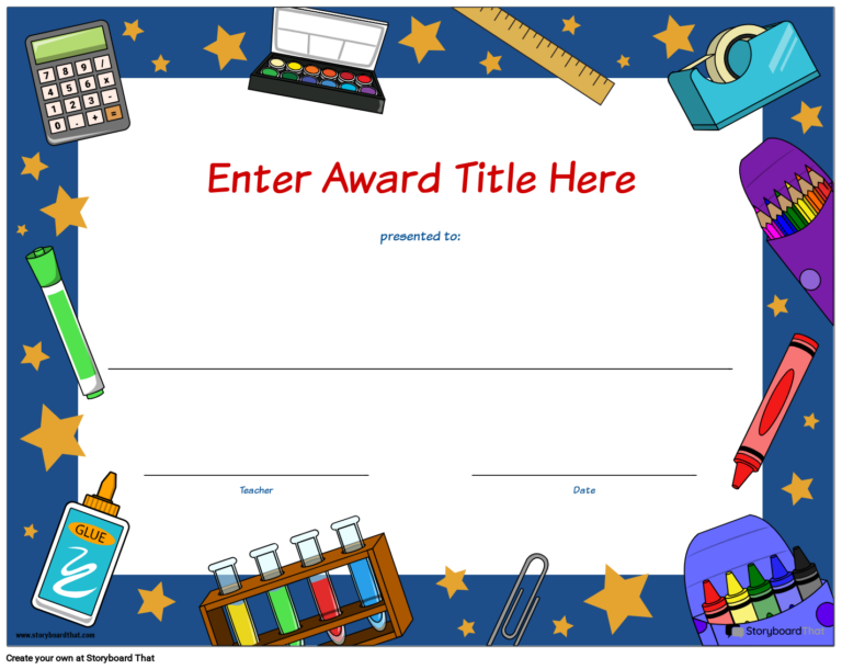 Free Printable Student Award Templates For Teachers
