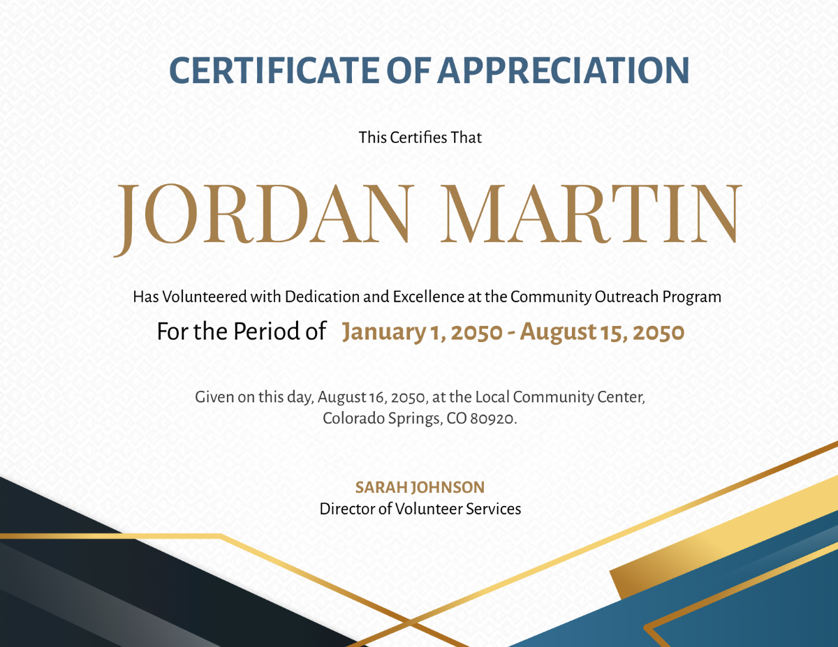 Free Printable Volunteer Certificate Templates To Customize Online
