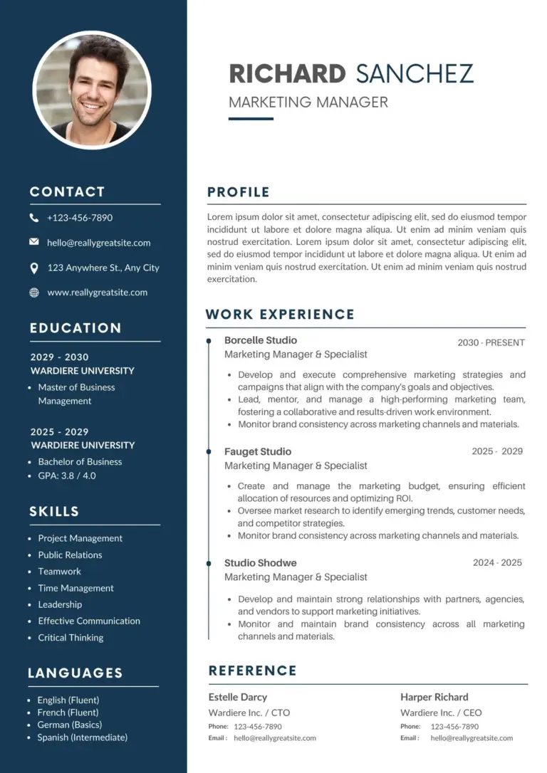 Free Professional Simple Resume Templates To Customize Canva